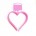 Cortador de Galletas con forma de Corazon Rosa ideal para tus elaboraciones de San Valentín
