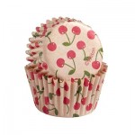 Capsulas Mini Cupcakes con motivos de Cerezas de la marca Wilton