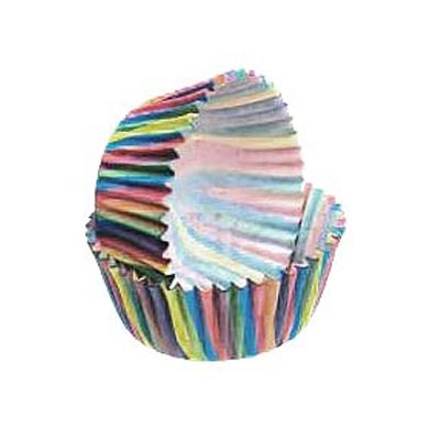 Capsulas Mini Cupcakes Arco Iris 80 pcs para reposteria creativa