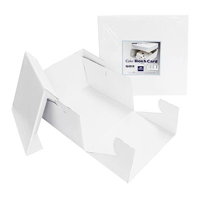 Caja Tartas Reutilizable, de color blanco, para reposteria creativa