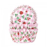 Capsulas Cupcakes de Fresitas Rosas para reposteria creativa