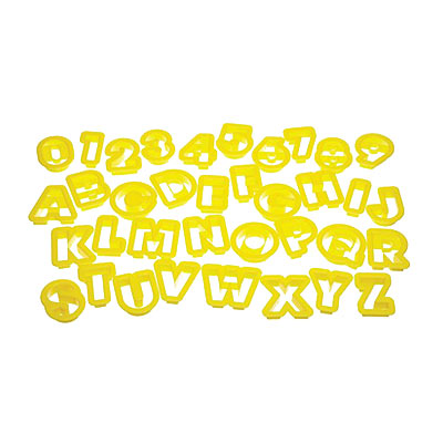 Set cortadores fondant números y letras del abecedario para reposteria creativa