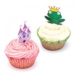 Set Capsulas Cupcakes Princesas con Toppers para reposteria creativa