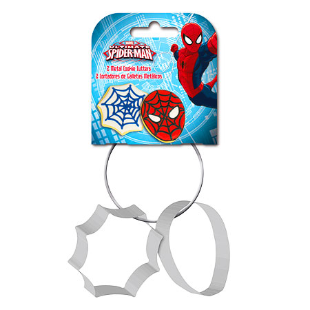 Set Cortadores de Galletas de Spiderman para reposteria creativa