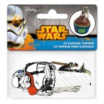 Set Toppers Cupcakes con motivos de Star Wars en reposteria creativa