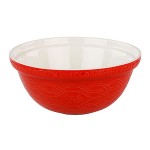 Bol Amasador de cerámica en color rojo perfecto para reposteria