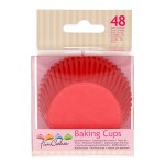 Capsulas Cupcakes color Rojo para reposteria creativa