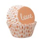 Capsulas para Mini Cupcakes con motivos de Corazones especiales para San Valentin