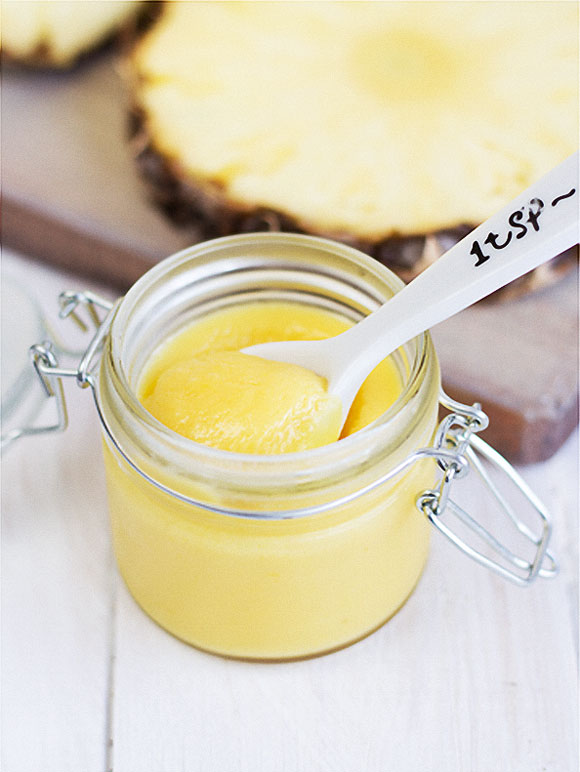 Receta Crema de Piña Natural Pineapple Curd - Club Exclusivo El Escondite de Lola