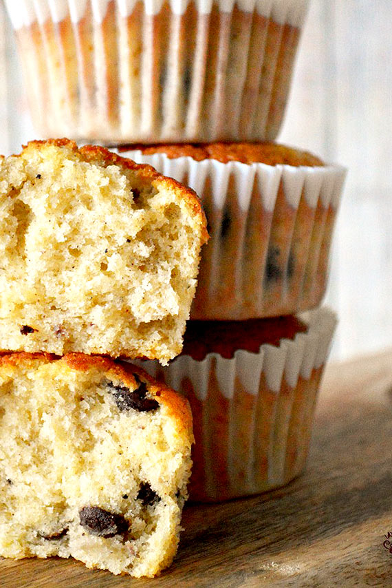 Receta Magdalenas Plátano y Chocolate - Club Exclusivo El Escondite de Lola