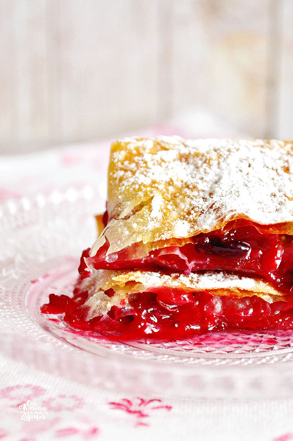 Receta Bocaditos Masa Filo y Frutos Rojos - Club Exclusivo El Escondite de Lola