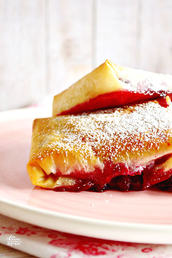 Receta Bocaditos Masa Filo y Frutos Rojos - Club Exclusivo El Escondite de Lola